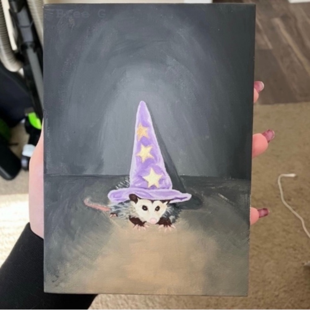 NEW ORIGINAL "EDWARD" MAGICAL
WIZARD OPOSSUM ART PRINT